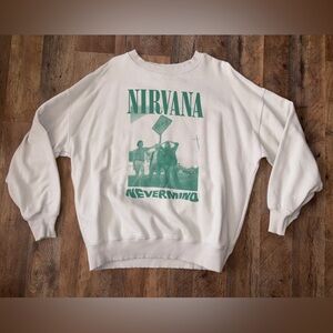 American Eagle oversized Nirvana crewneck sweatshirt